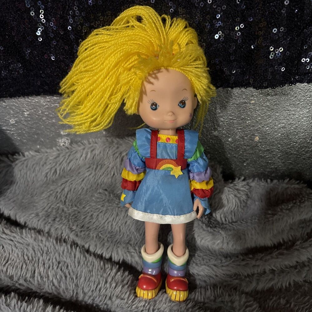 Vintage Rainbow Brite 8" PVC Dress Up Doll 1983 Hallmark VGS